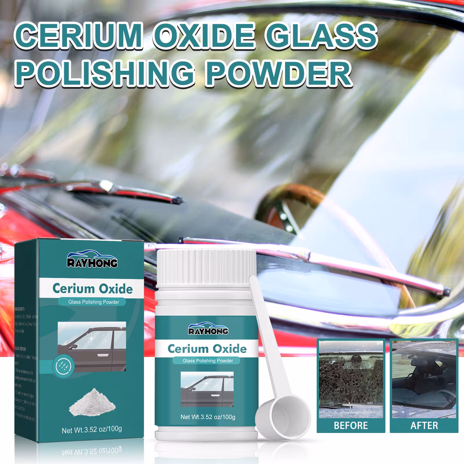 Car Scratch Repair Windshield Defogging Cleaning Powder