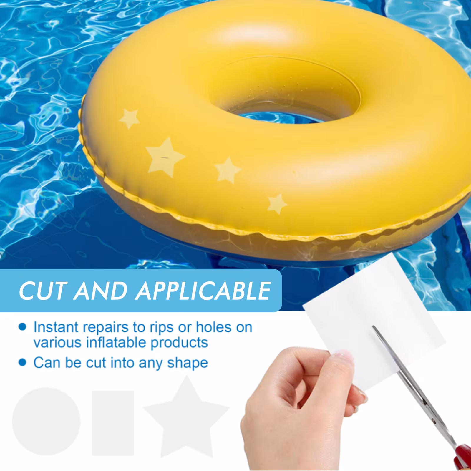 Swim Ring Air Cushion Tent Crack Air Leakage Waterproof Repairing Atch