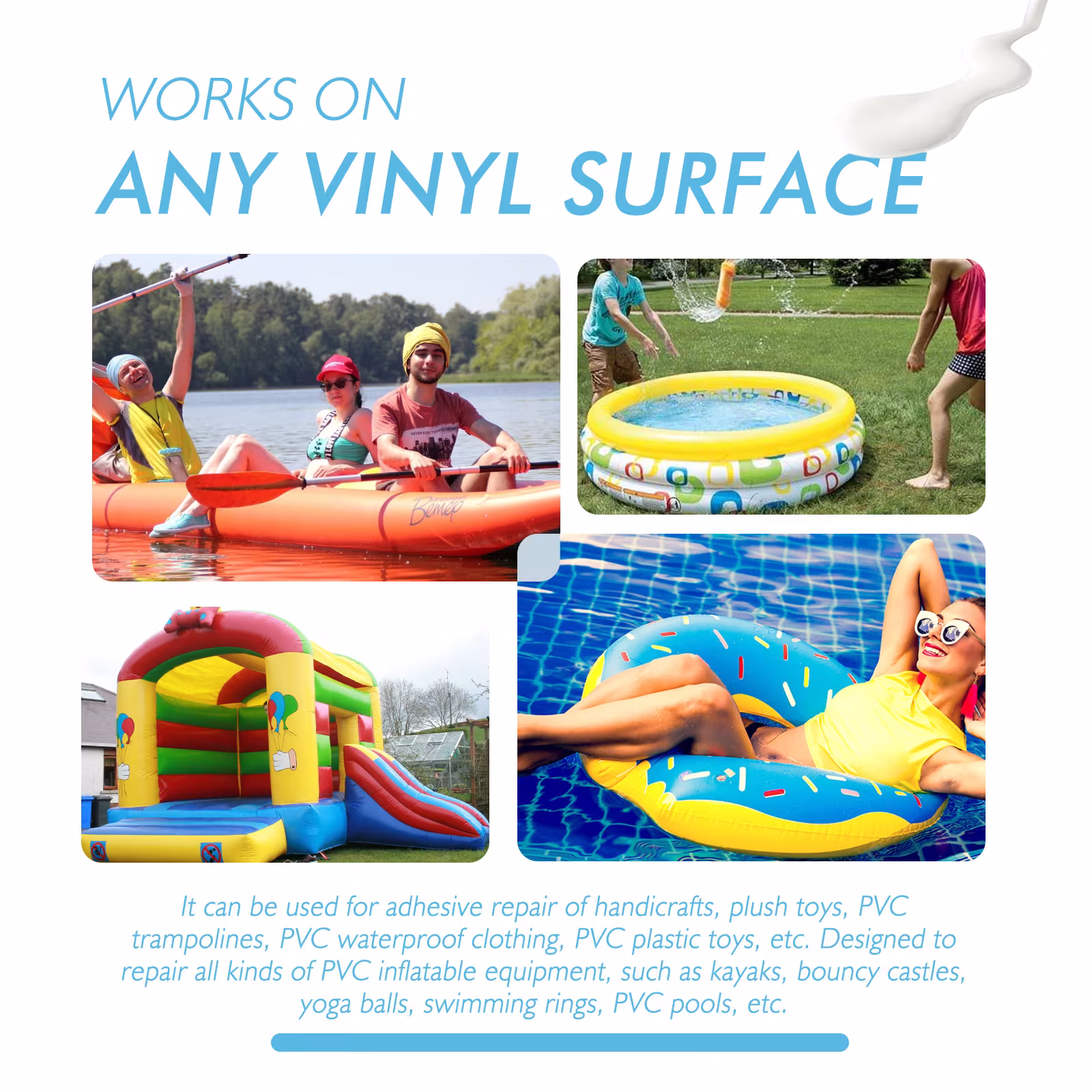 Swim Ring Air Cushion Tent Crack Air Leakage Waterproof Repairing Atch