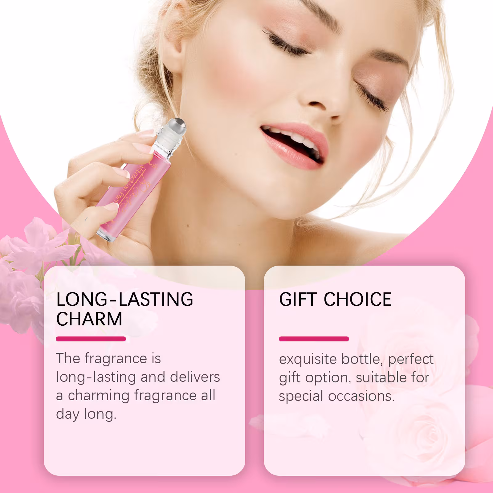 Rose Light Perfume Perfume Natural Portable Portable