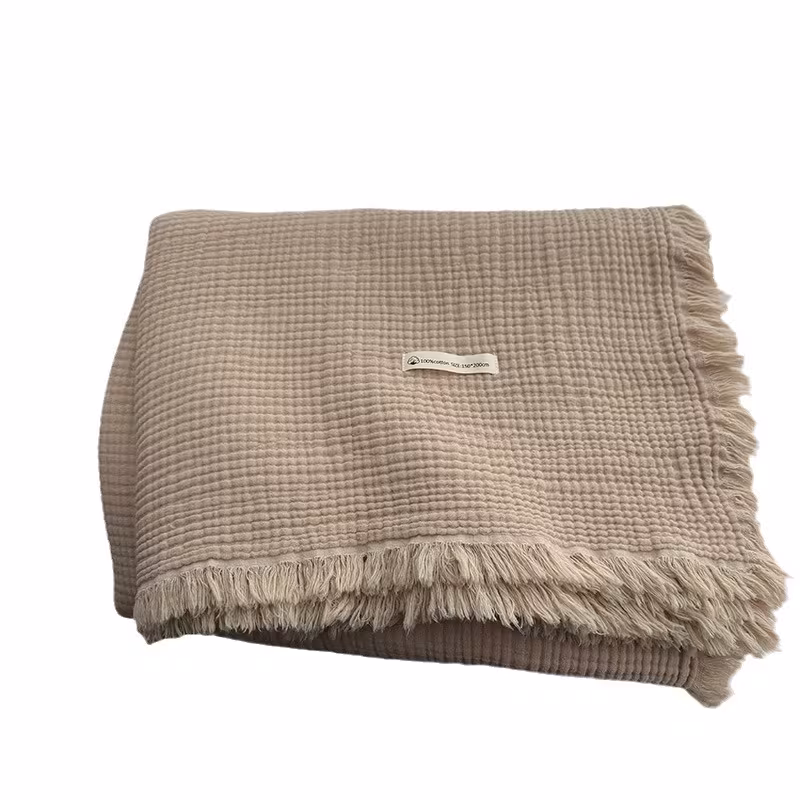 Household Fashion Tassel Simple Cloth Blanket