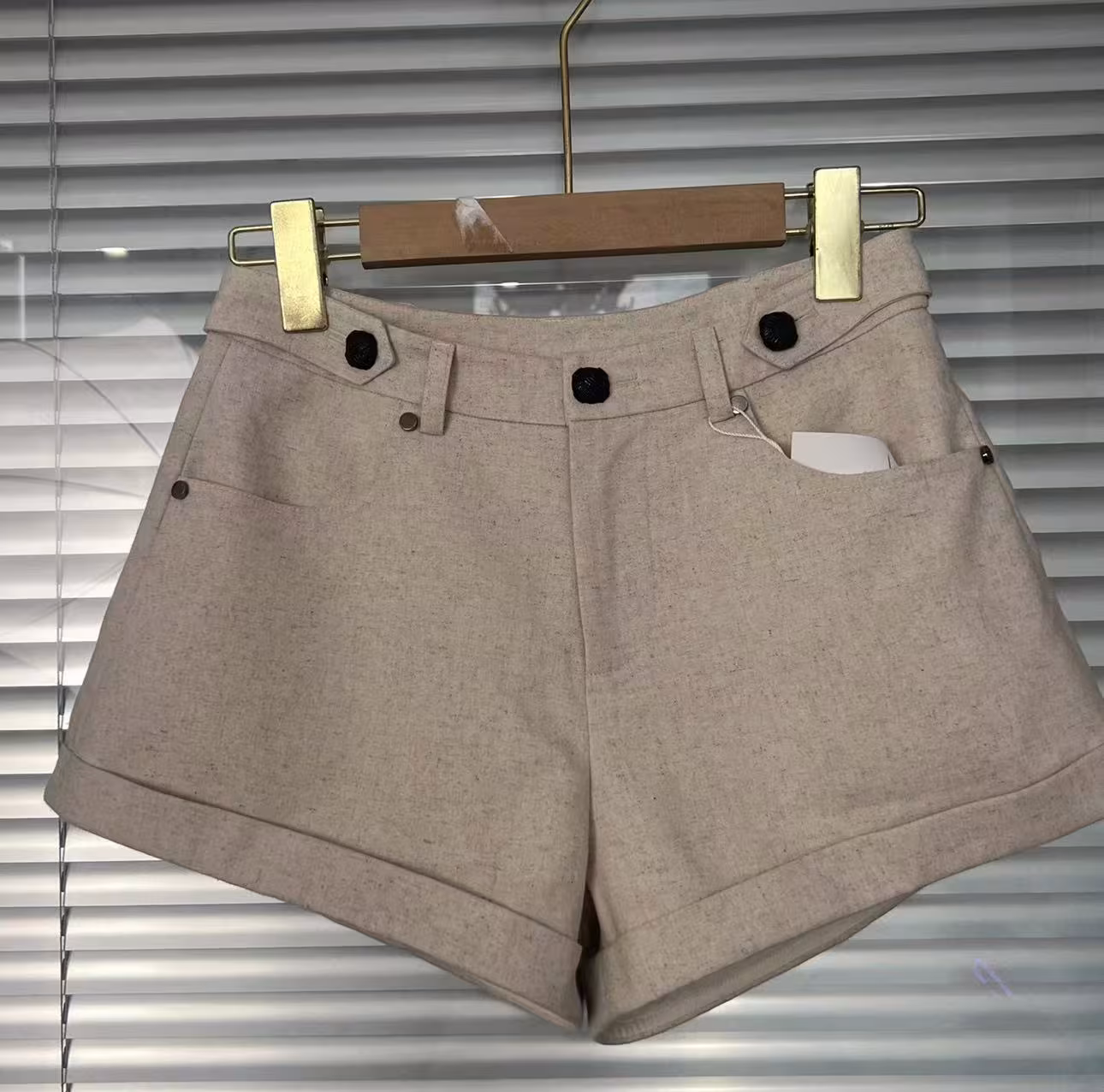 Top High Waist Shorts Fashionable And Graceful Suit