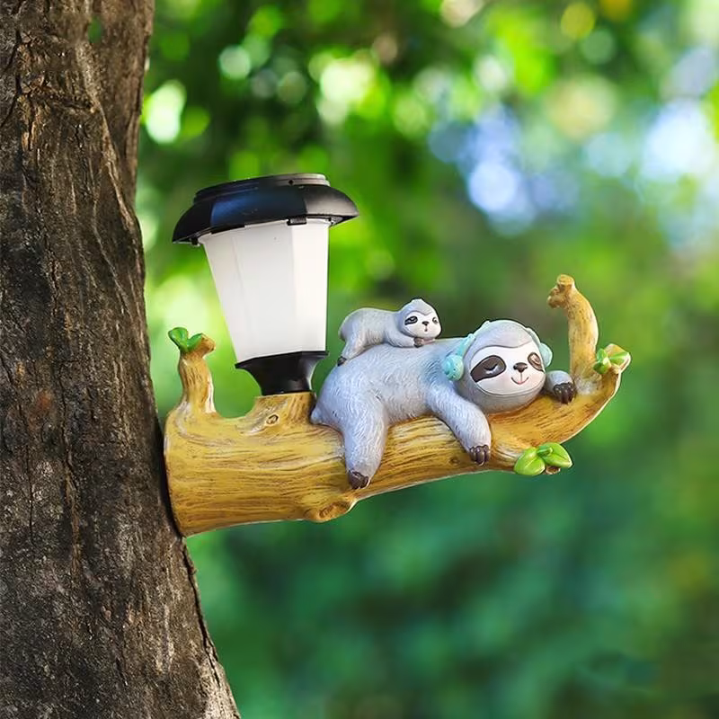 Solar Outdoor Yard Lamp Resin Cartoon
