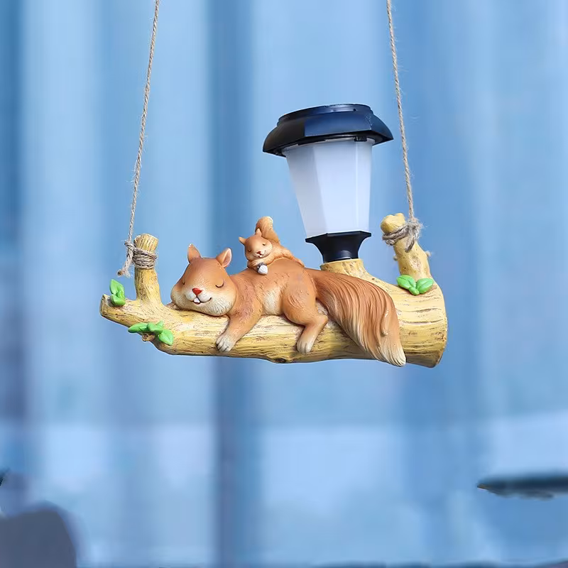 Solar Outdoor Yard Lamp Resin Cartoon