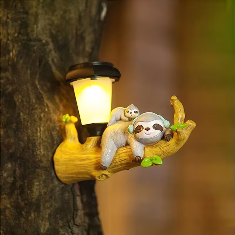 Solar Outdoor Yard Lamp Resin Cartoon