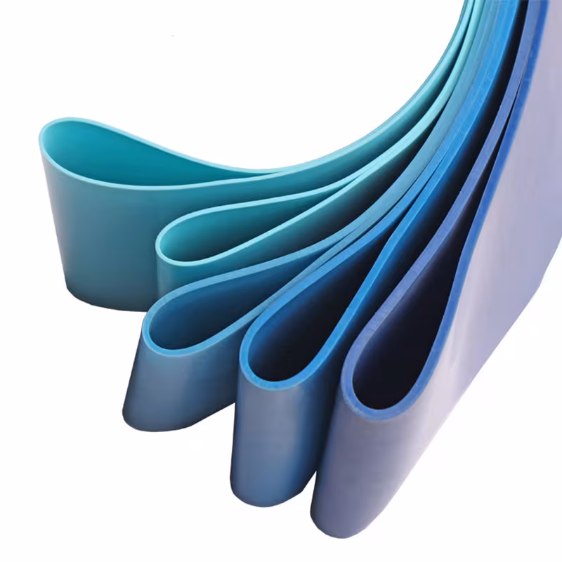 TPE Gradient Blue Yoga Squat Hip Resistance Band