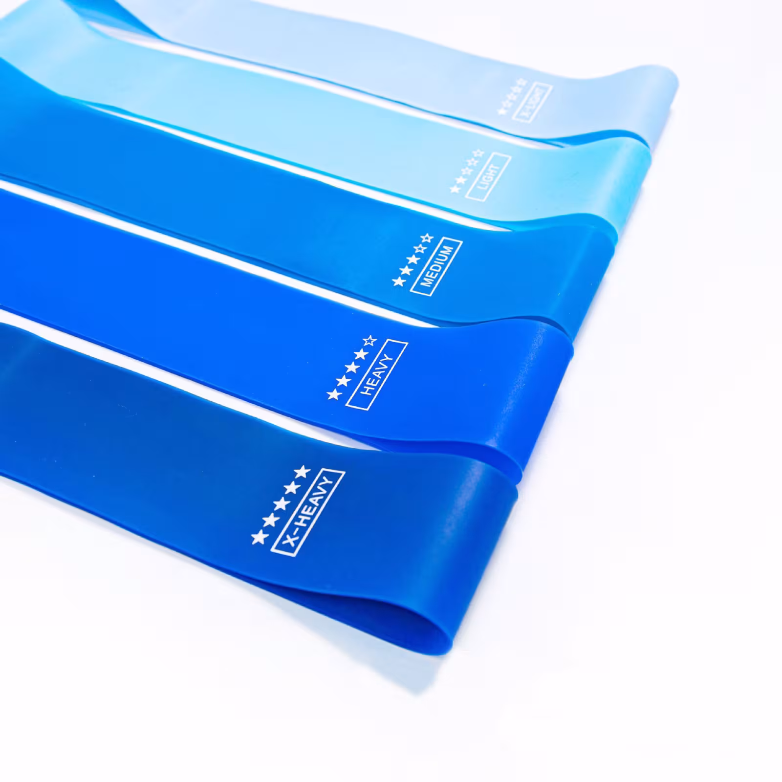 TPE Gradient Blue Yoga Squat Hip Resistance Band