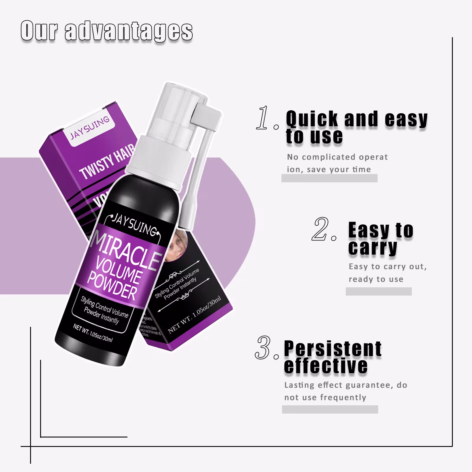 Hair Fluffy Spray Oil-free And Refreshing