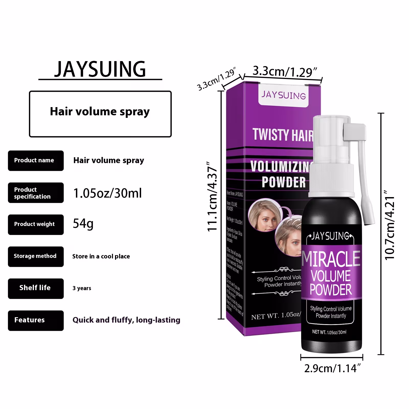 Hair Fluffy Spray Oil-free And Refreshing