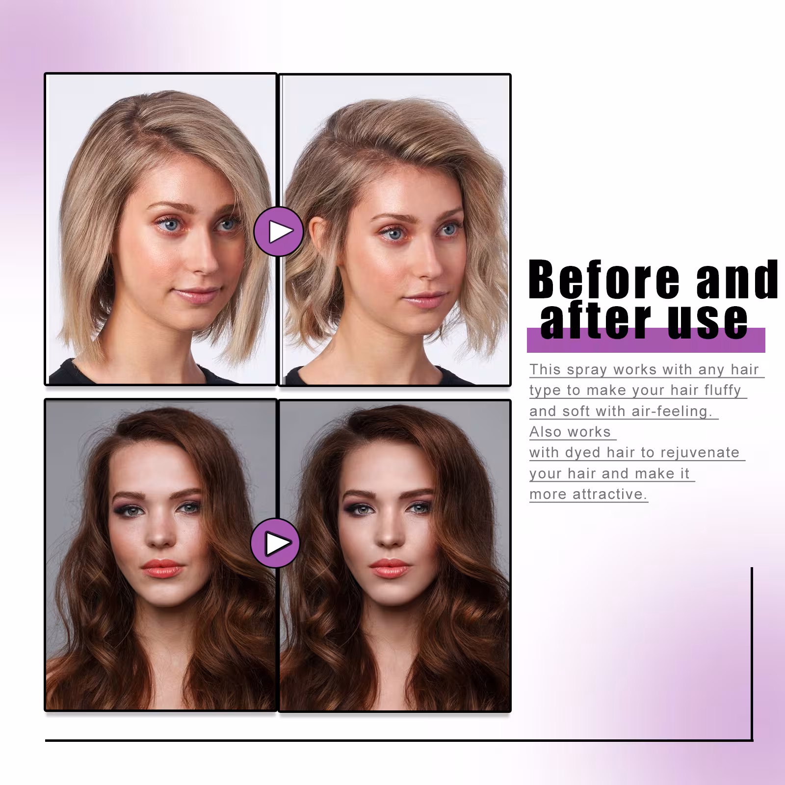 Hair Fluffy Spray Oil-free And Refreshing