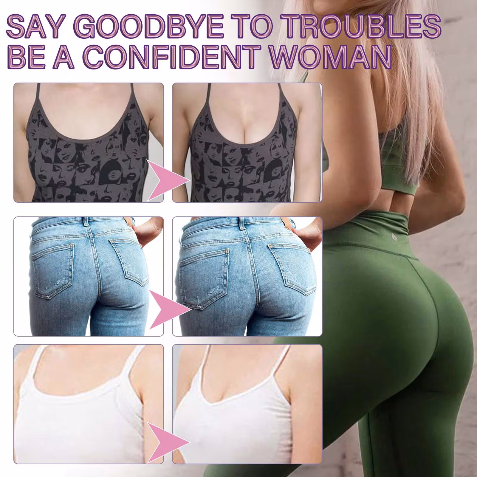 Plump Chest Highlighting Hip Curve Body Shaping Patch