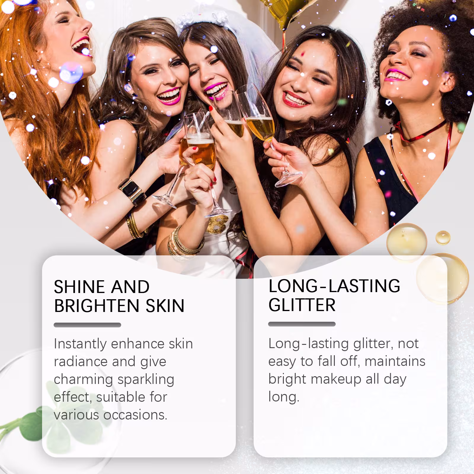 Stage Makeup Glitter Spray Natural Three-dimensional