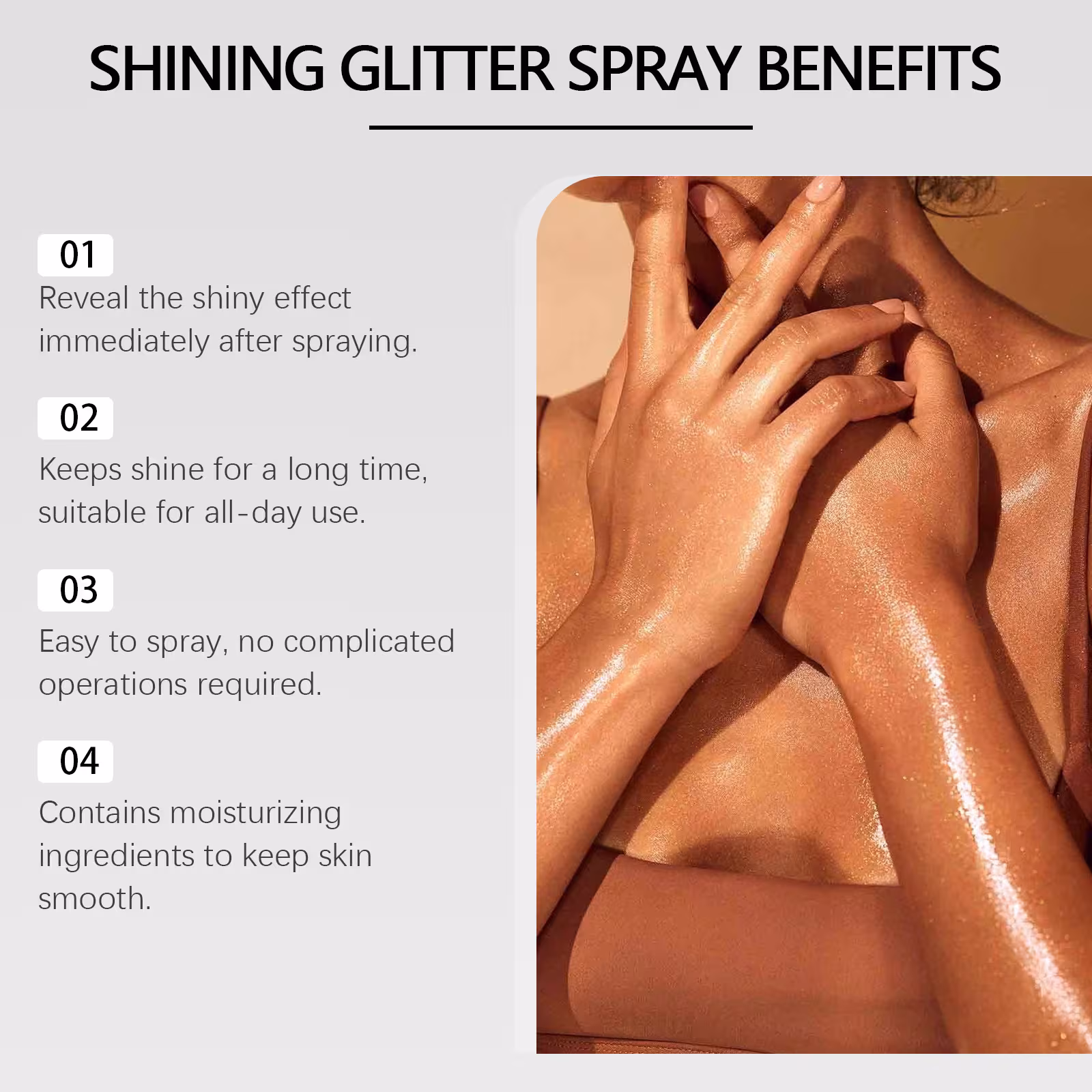 Stage Makeup Glitter Spray Natural Three-dimensional