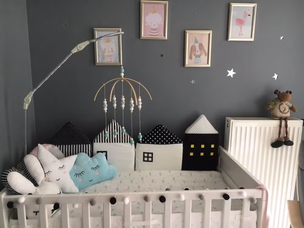 Crib Protection Fence Bed Fence Bed Bar Removable And Washable Children's Room