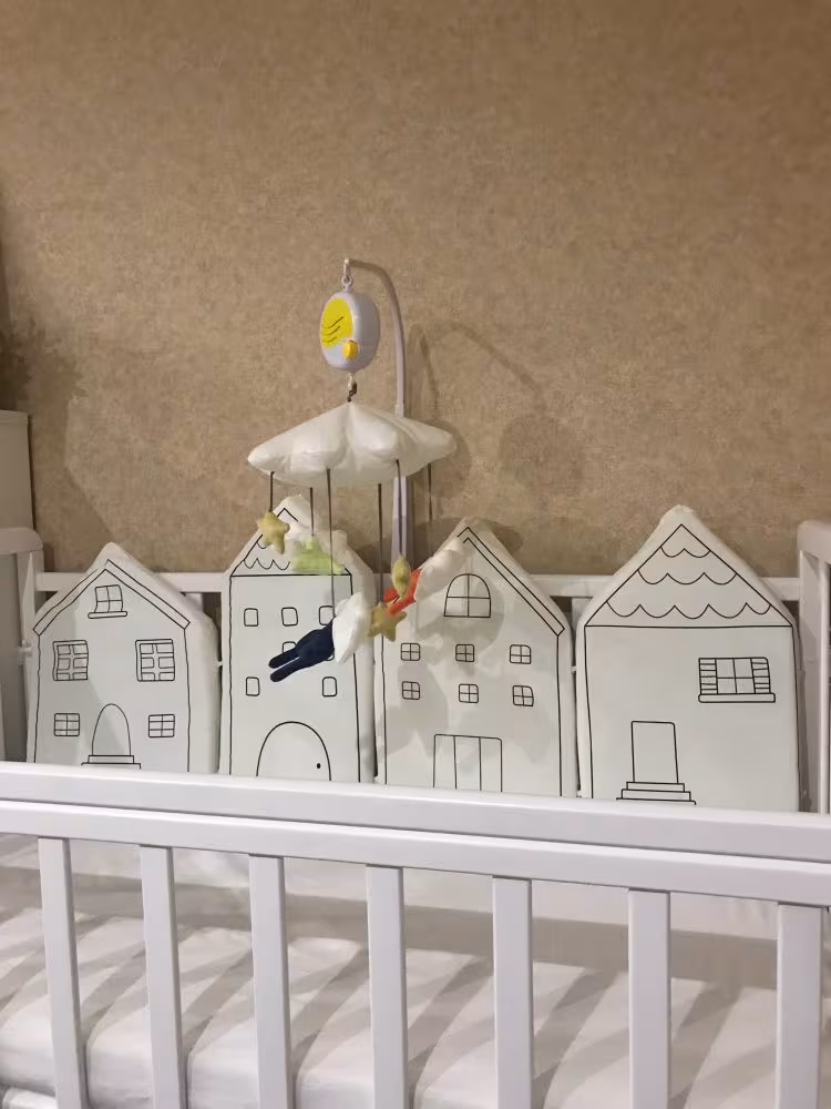 Crib Protection Fence Bed Fence Bed Bar Removable And Washable Children's Room