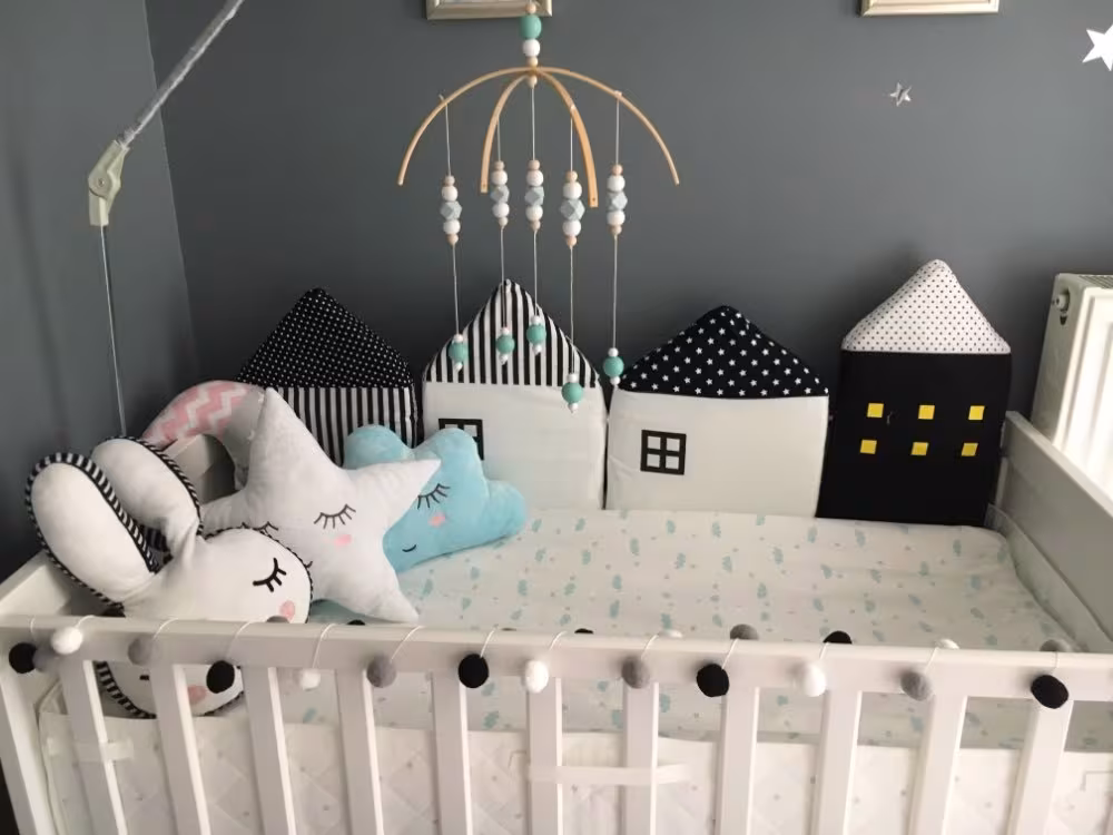 Crib Protection Fence Bed Fence Bed Bar Removable And Washable Children's Room