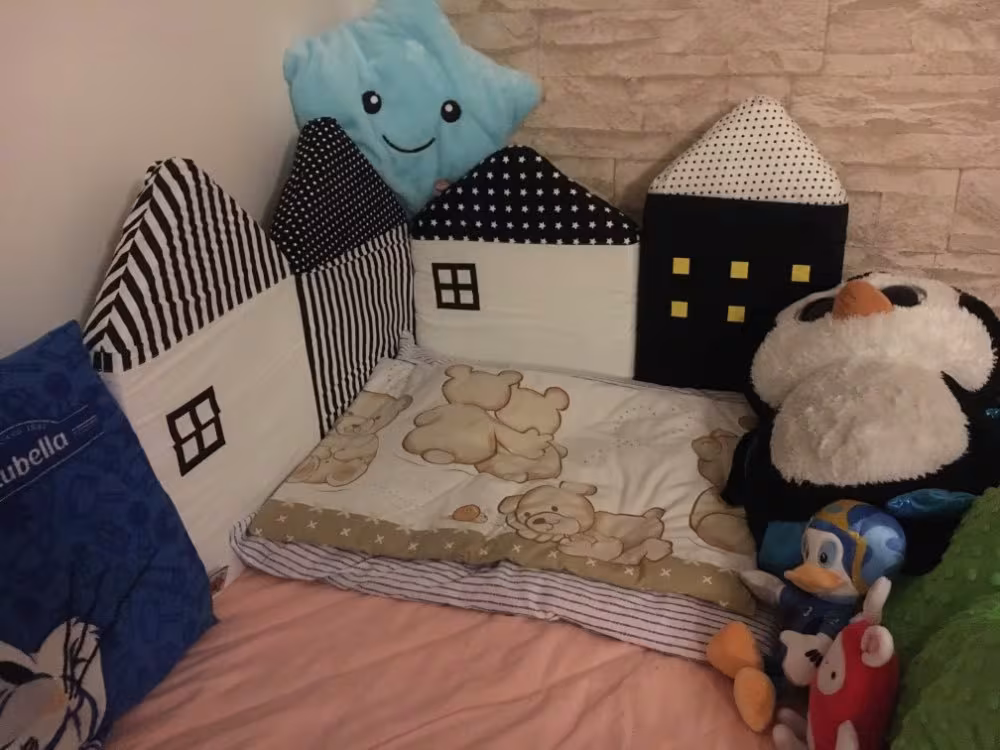 Crib Protection Fence Bed Fence Bed Bar Removable And Washable Children's Room