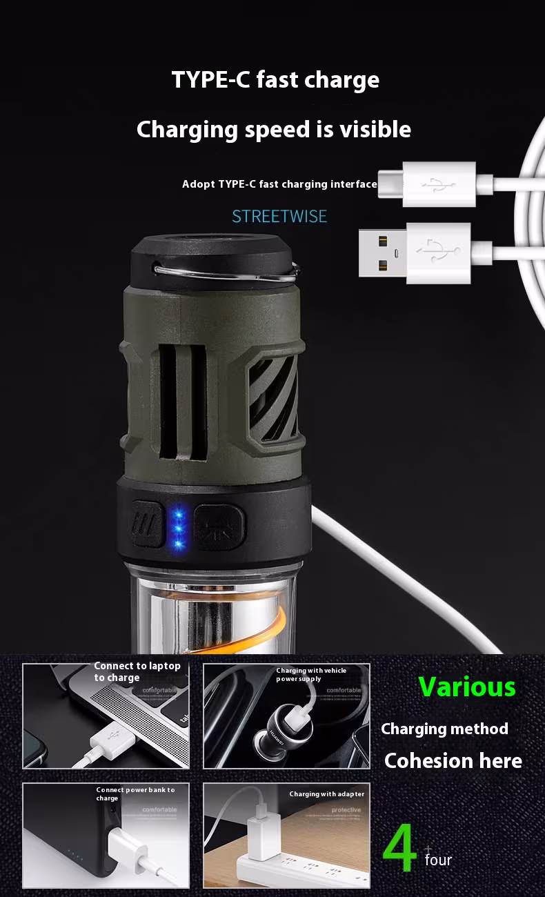 Outdoor Mosquito Killing Lamp Power Torch Long Battery Life Camping Lantern