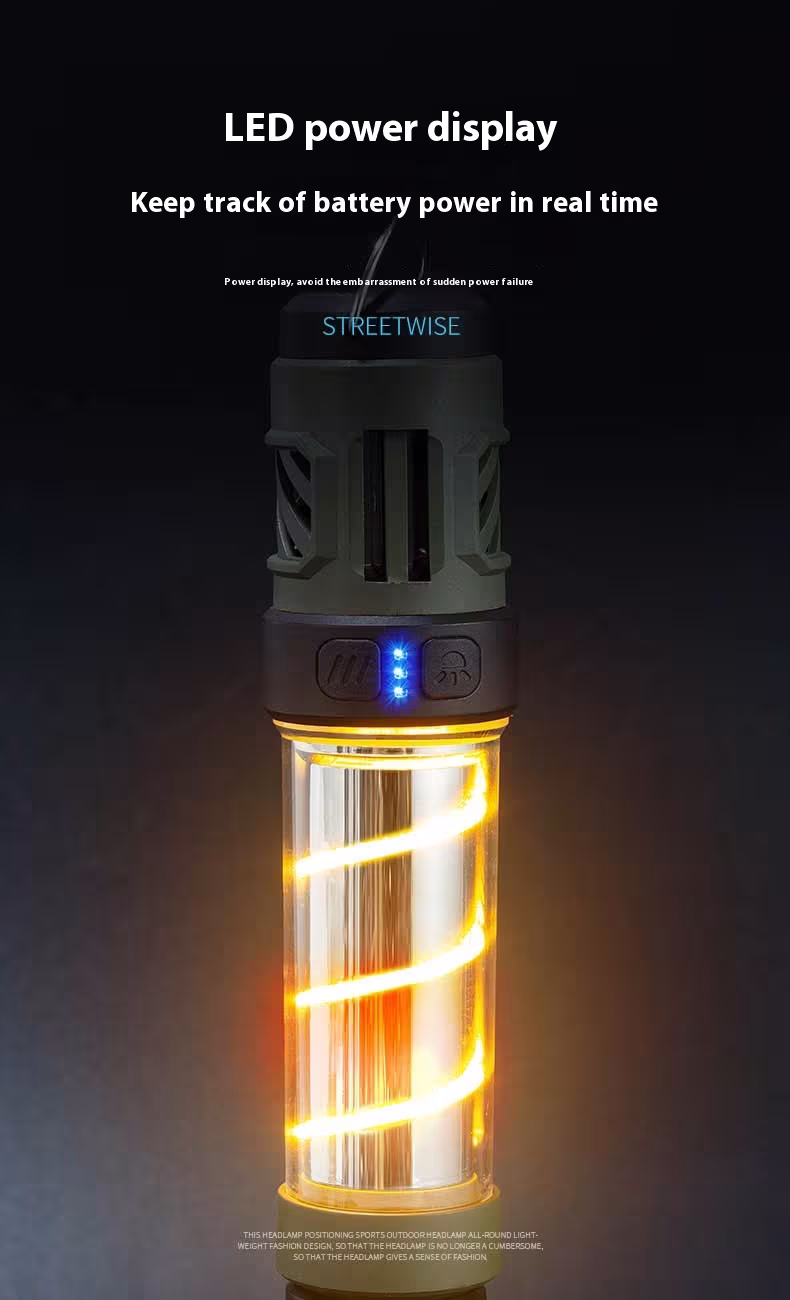 Outdoor Mosquito Killing Lamp Power Torch Long Battery Life Camping Lantern