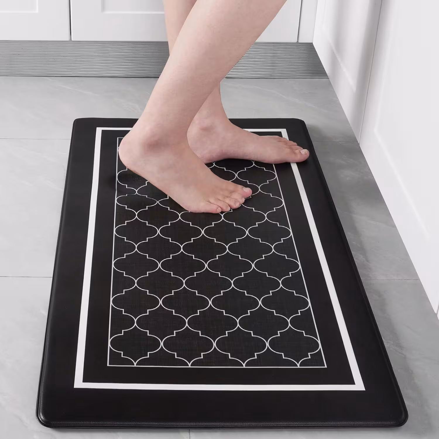 Simple Hot Sale Anti-fatigue Kitchen Pad PVC Leather Waterproof And Oil-proof Easy To Care Foot Mat