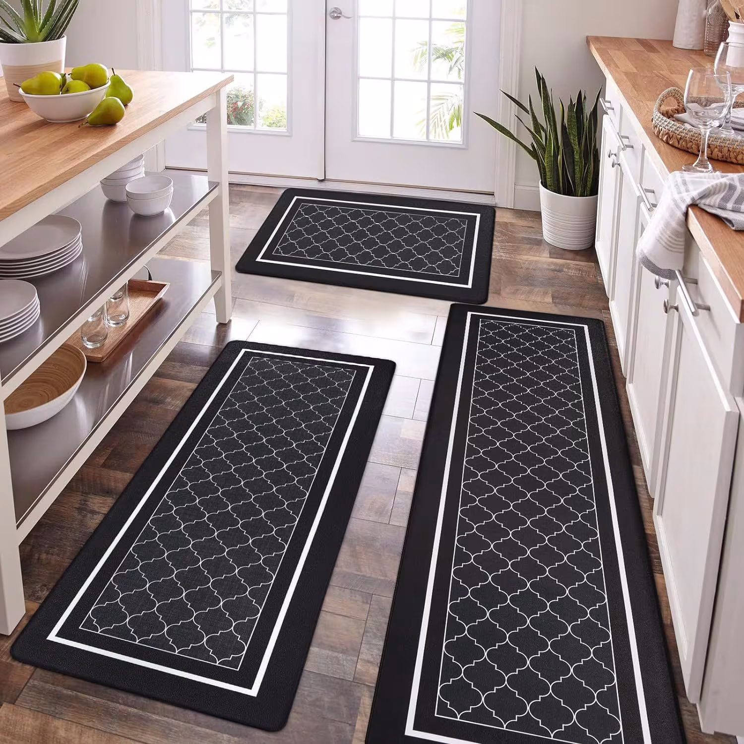 Simple Hot Sale Anti-fatigue Kitchen Pad PVC Leather Waterproof And Oil-proof Easy To Care Foot Mat