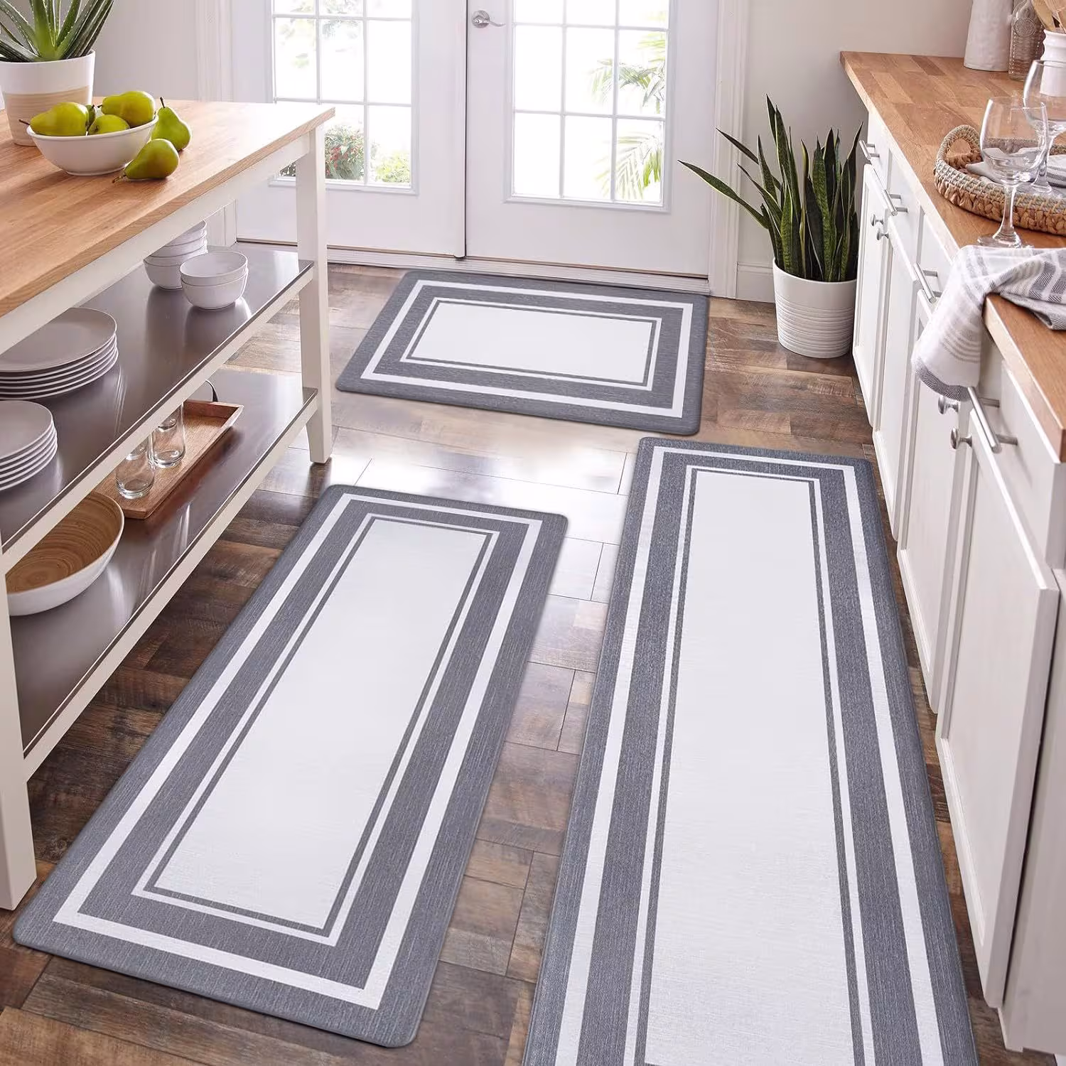 Simple Hot Sale Anti-fatigue Kitchen Pad PVC Leather Waterproof And Oil-proof Easy To Care Foot Mat