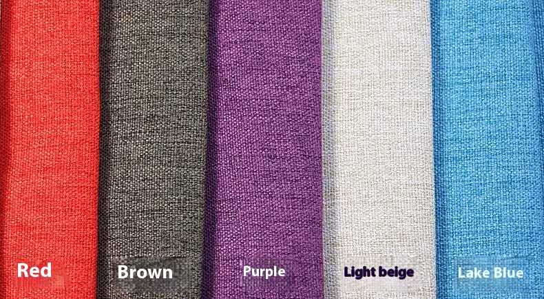 Solid Color Cotton And Linen Pillow Cylindrical Lumbar Support Pillow