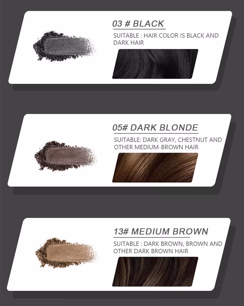 14 Color Hair Line Powder Black Root Up Natural Instant Waterproof Hairline Shadow Concealer Coverage Paint Repair Fill In Hair