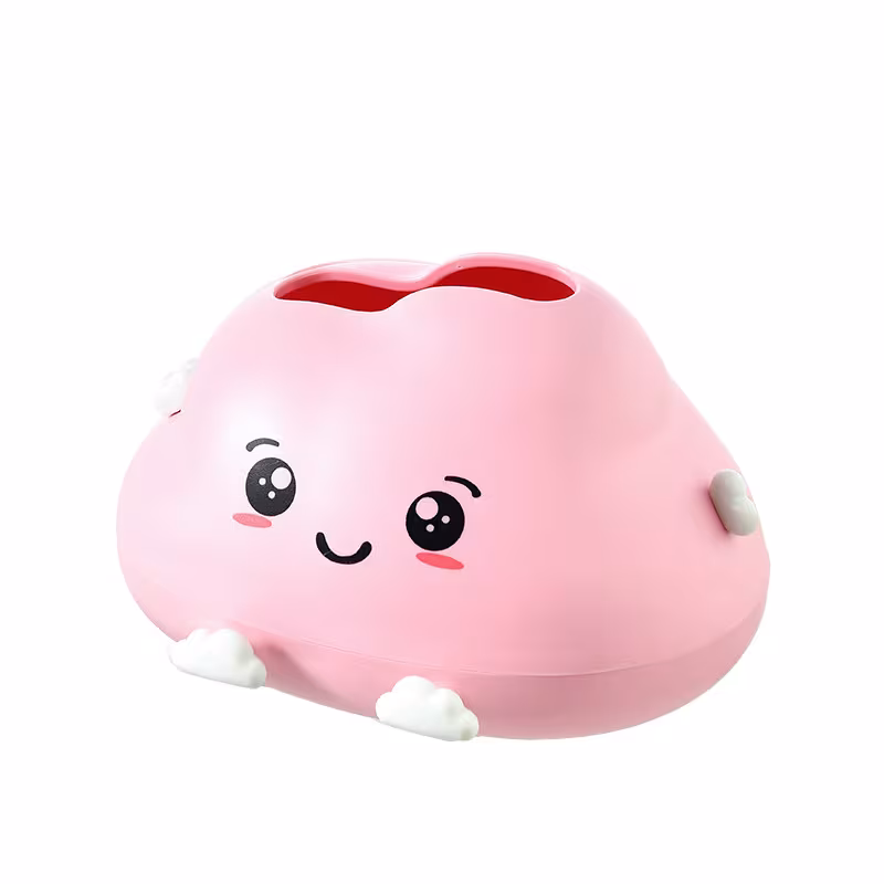 Creative Cartoon Clouds Plastic Paper Napping Box Cute Desktop Tissue Box
