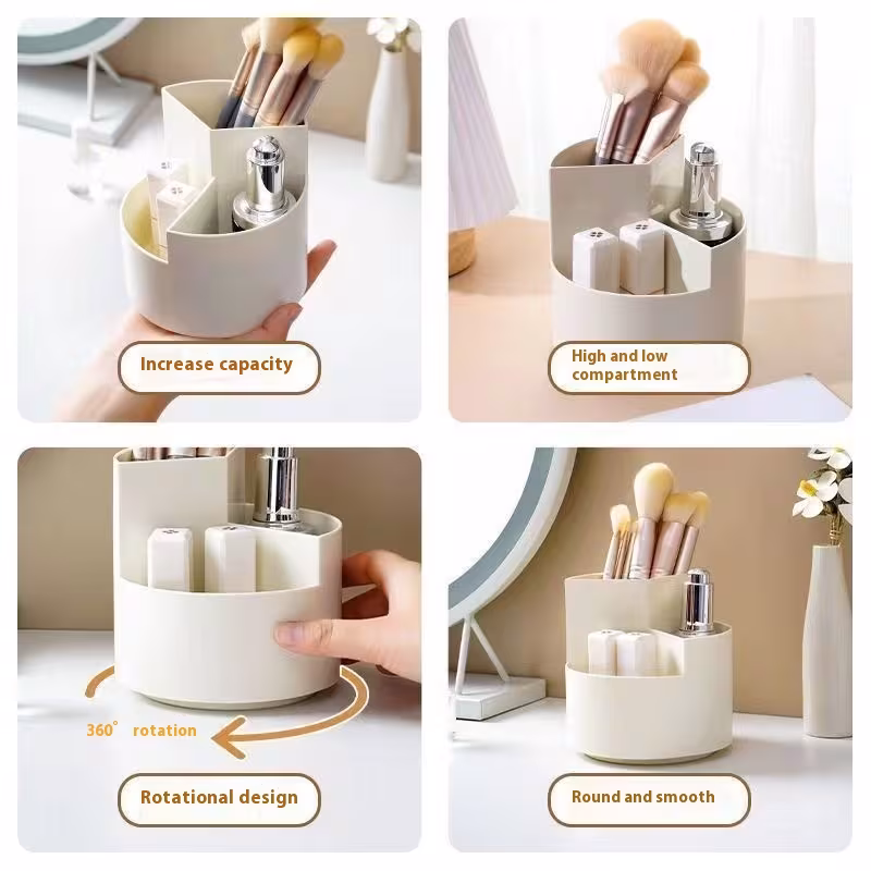 360 Degree Rotatable Pen Holder Desktop Large Capacity Stationery Storage Box