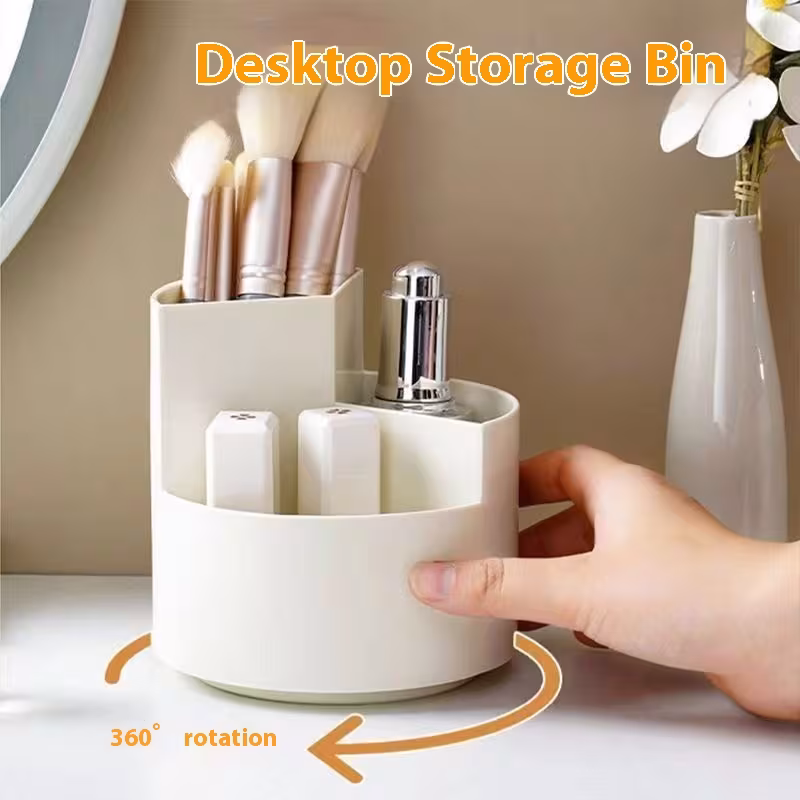 360 Degree Rotatable Pen Holder Desktop Large Capacity Stationery Storage Box