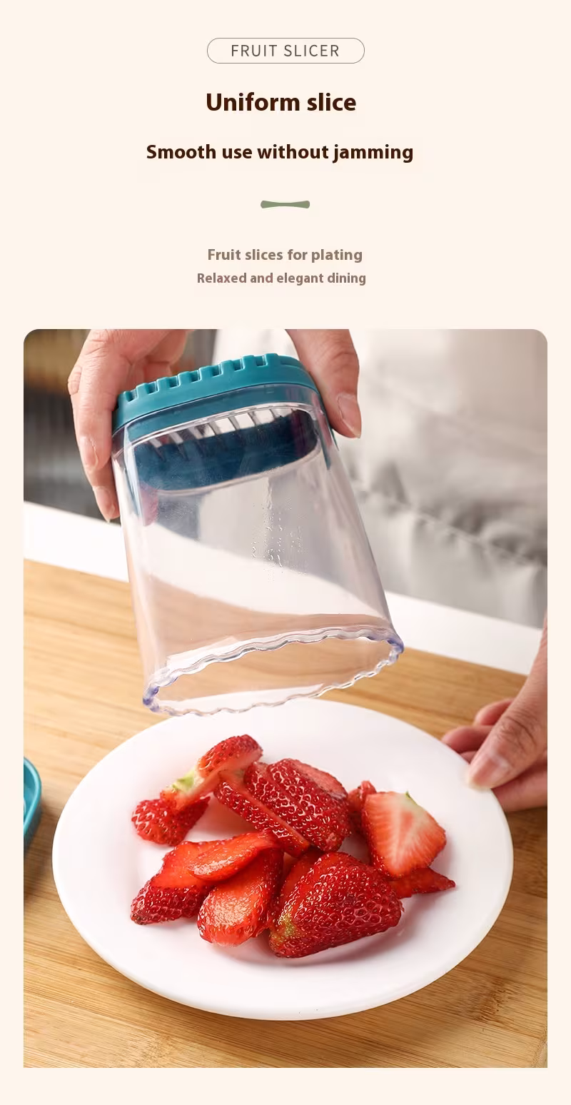 Stainless Steel Slice Cup Strawberry Banana Egg Kiwi Slicer Kitchen Gadgets