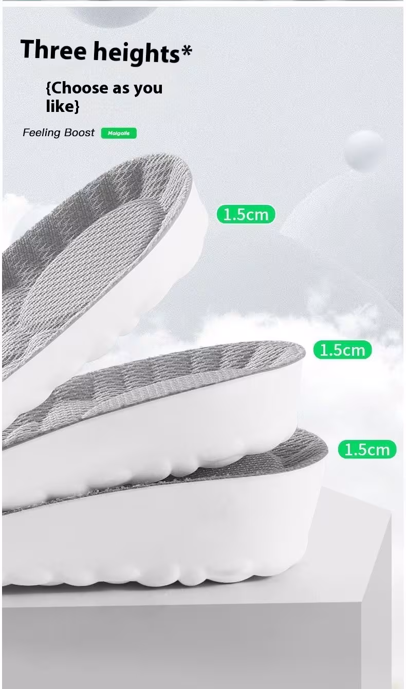 Inner Heightening Shoe Pad Men's Sneakers Heightening Insole