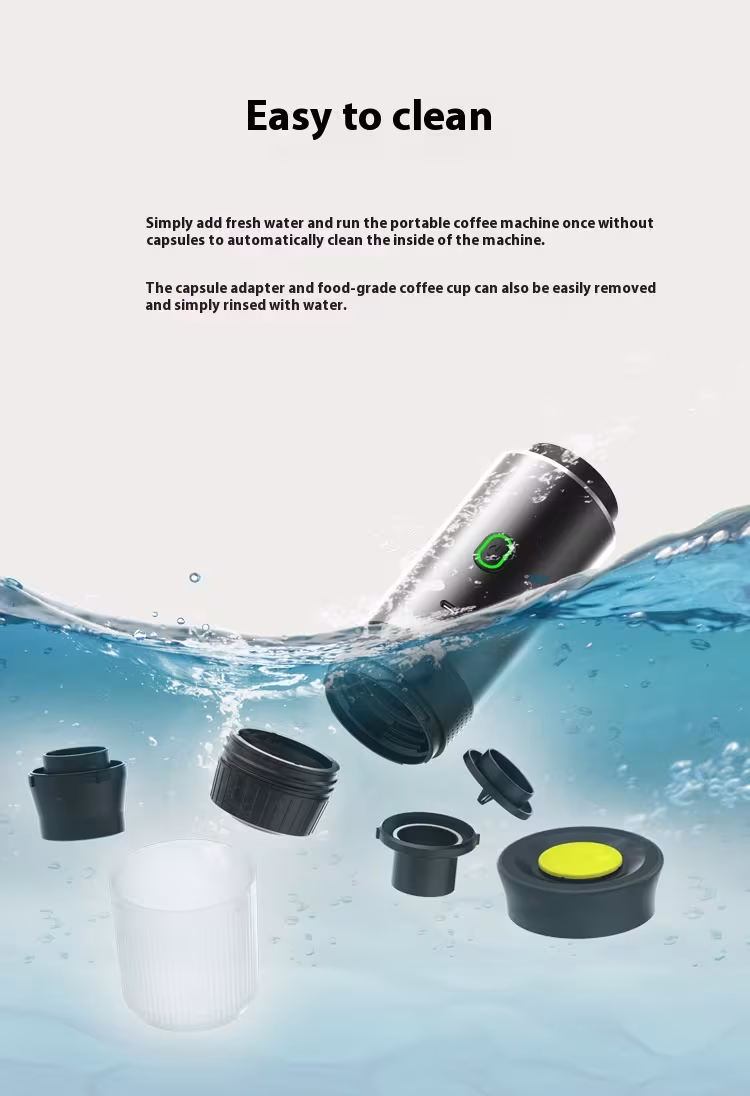 Electric Grinder Coffee Travel Handy 3 In1 Espresso Portable Coffee Espresso Maker Machine Cafe Portable Capsule Coffee Machine Kitchen Gadgets