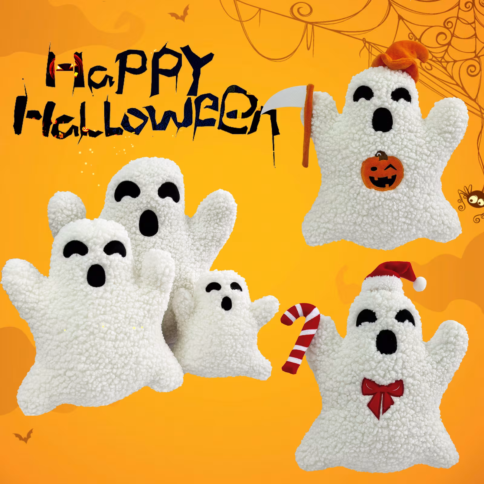 Plush Toy Ghost Pillow Halloween Home Pillow