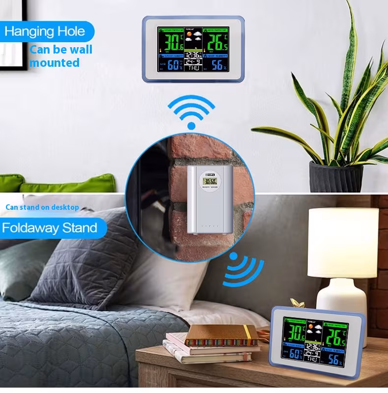 433MHZ Wireless Transmission Color Display Weather Forecast Bell