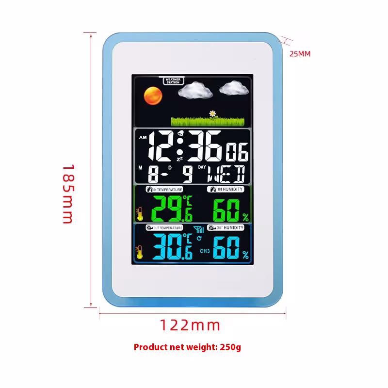 433MHZ Wireless Transmission Color Display Weather Forecast Bell