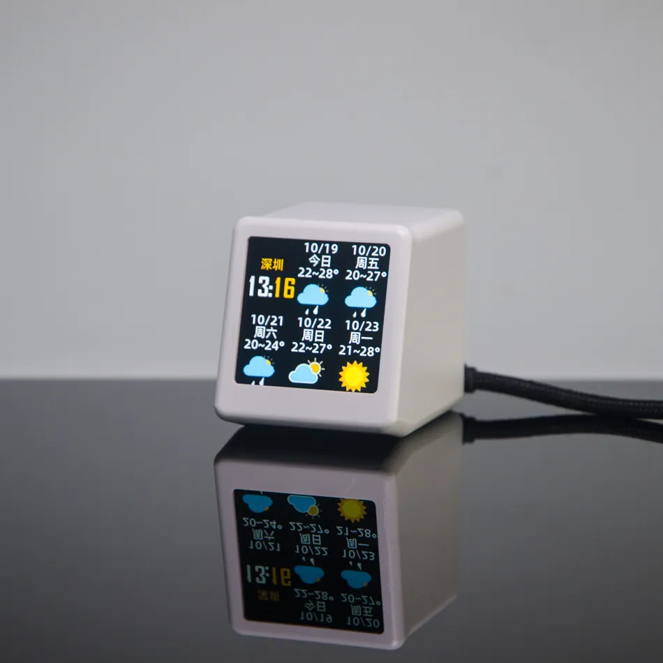 Weather Alarm Clock Color Screen Temperature And Humidity Weather Station