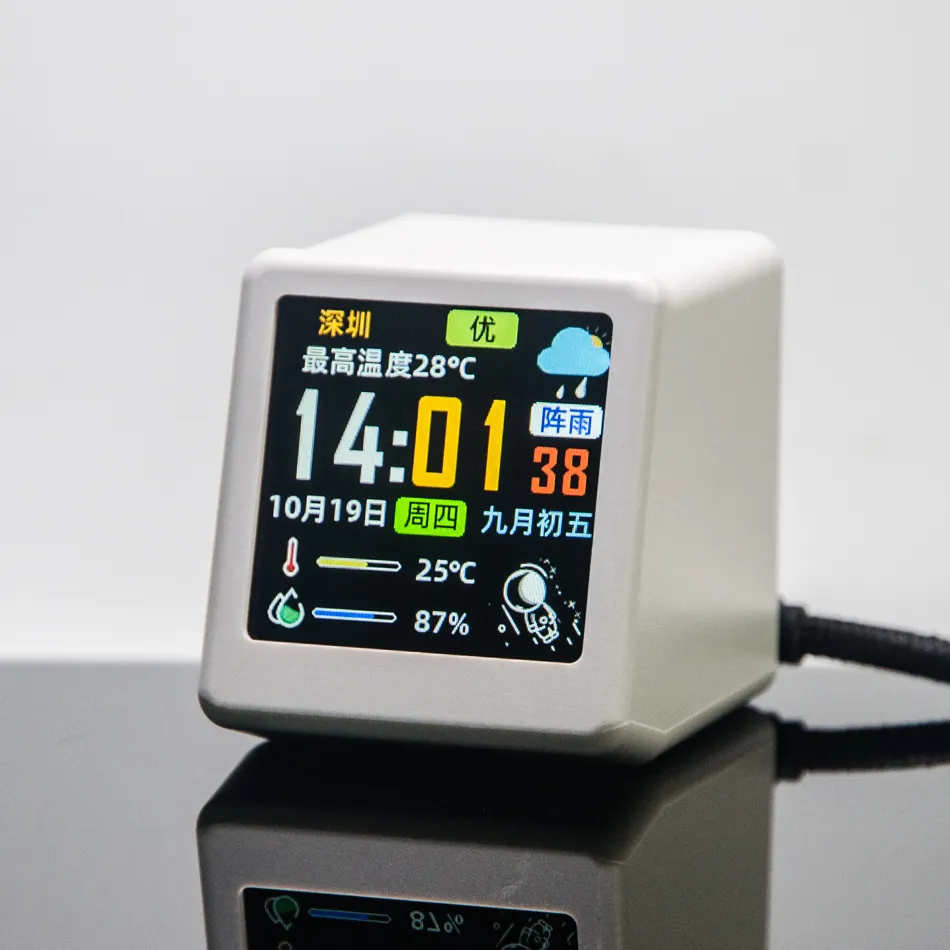 Weather Alarm Clock Color Screen Temperature And Humidity Weather Station