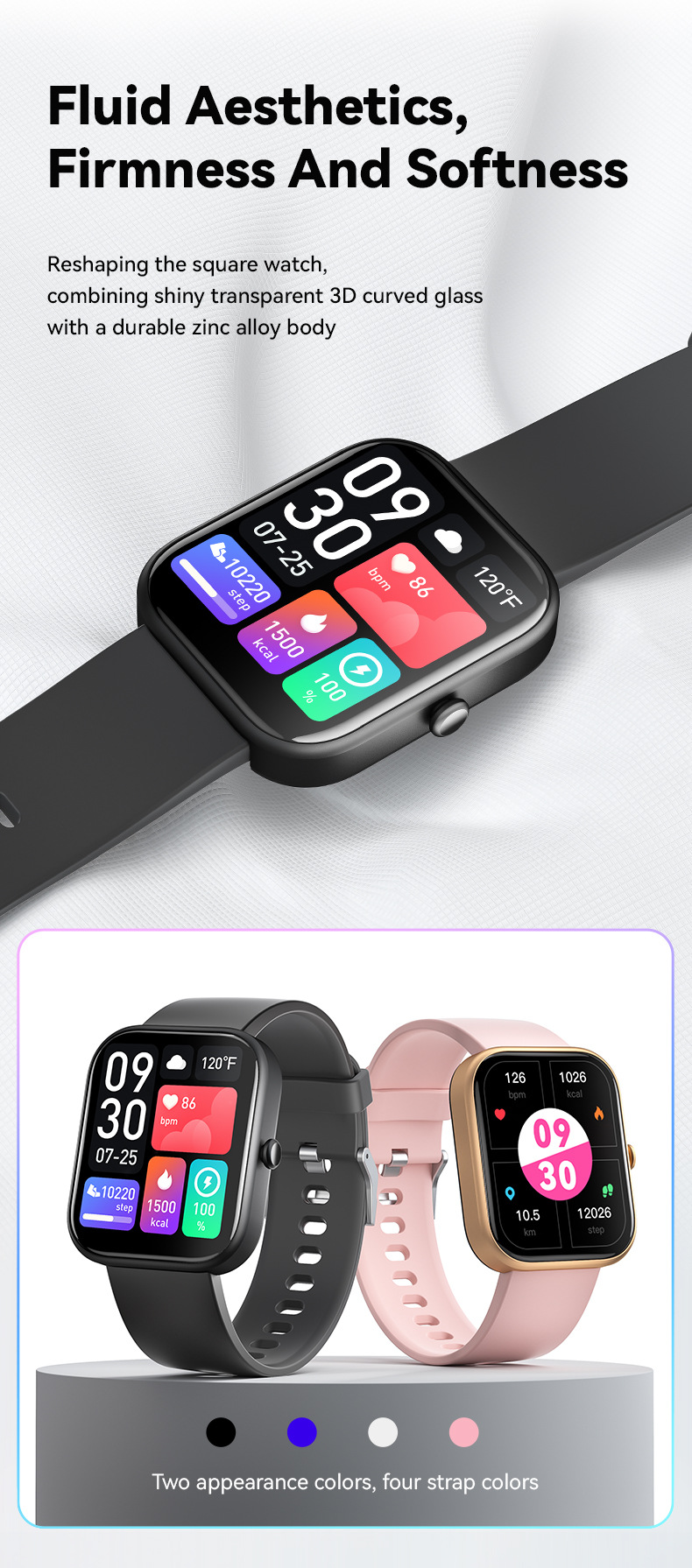Smart Watch Heart Rate Blood Oxygen Health Monitoring Sports Watch