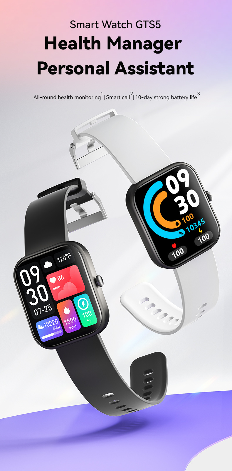 Smart Watch Heart Rate Blood Oxygen Health Monitoring Sports Watch