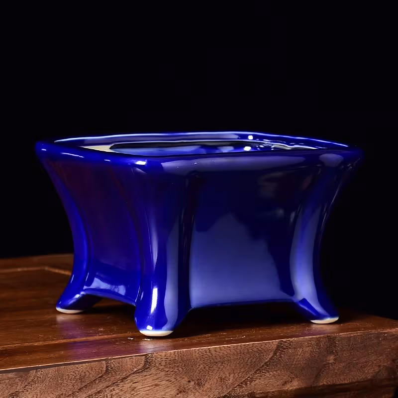 Square Flower Pot Ceramic Basin Large Diameter High