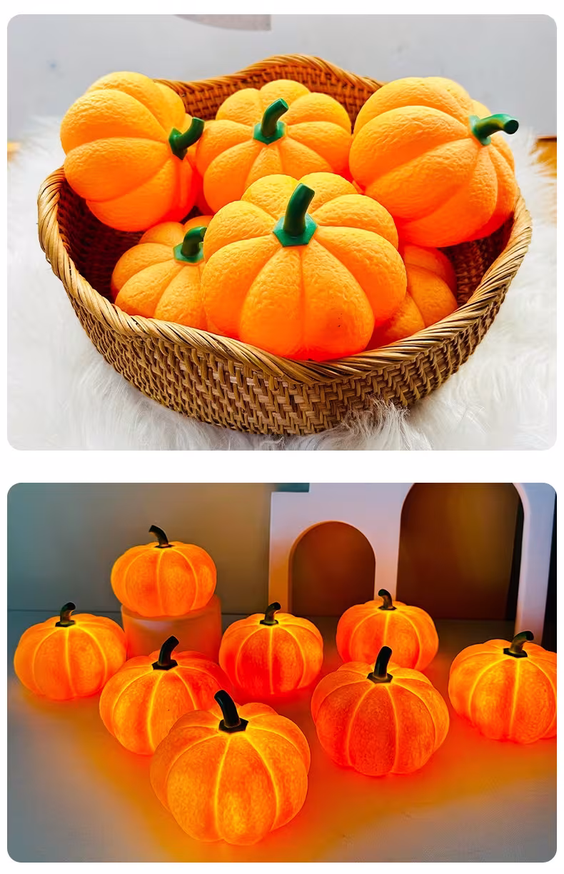 Pumpkin Halloween Decorative Night Light Bedroom Dormitory Creative Bedside Lights Eye Protection Deco Night Lamp