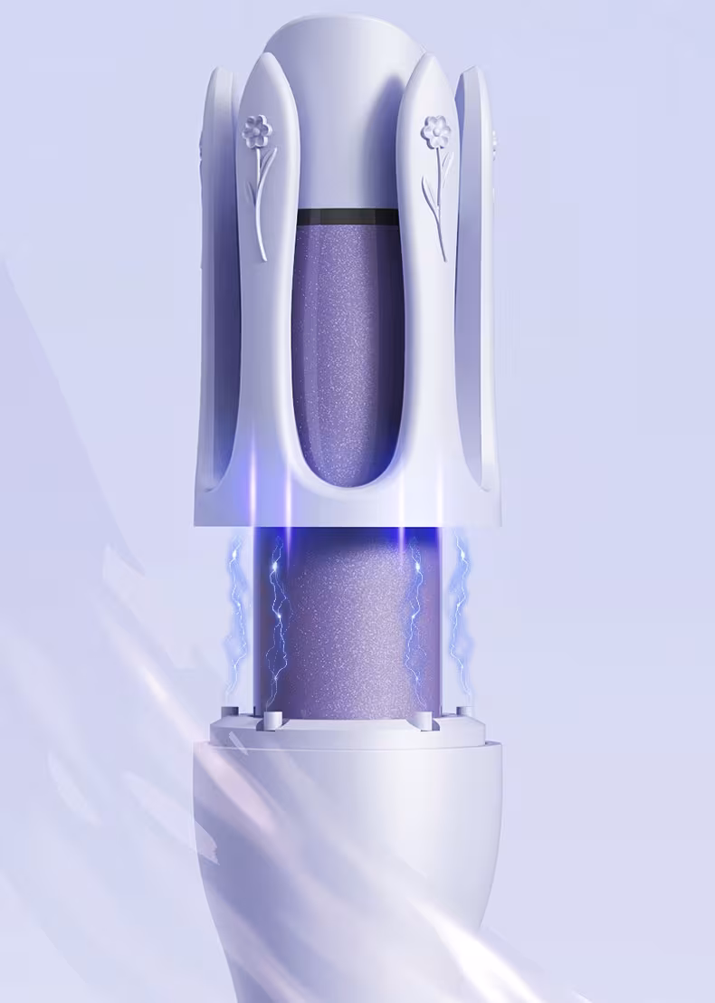 New 2 In 1 Automatic Hair Curler Straightener Negative Ion Electric Ceramic Fast Heating Rotating Magic Curler