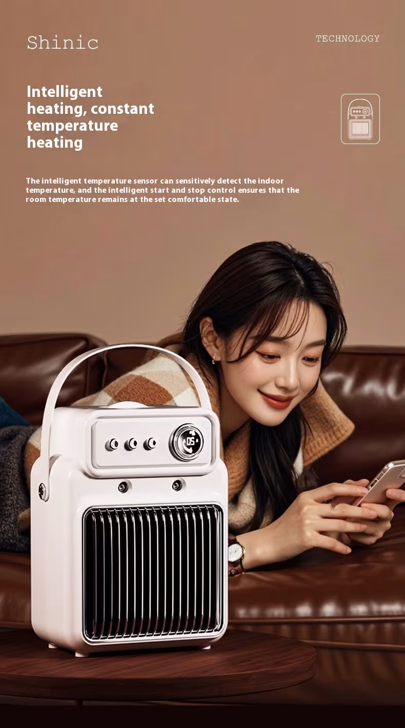 1200W 2 In 1 Efficient Room Heater Humidifying Table Heater Overheating Protections Heater Indoor Heater Suitable For Offices