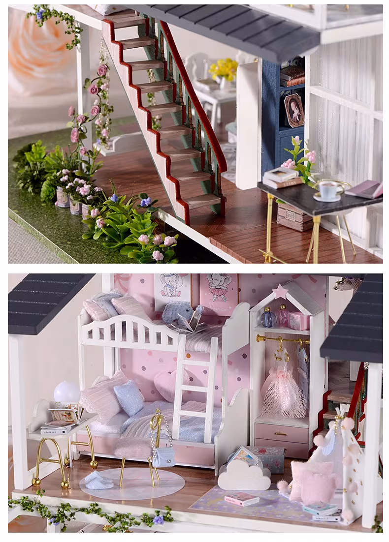 Cute Room New NYE Garden Toy Building Model