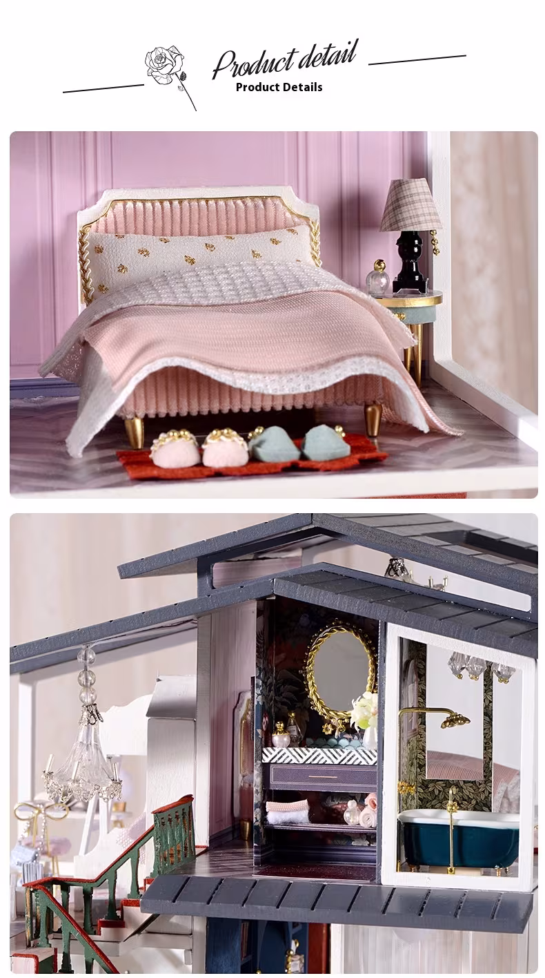 Cute Room New NYE Garden Toy Building Model