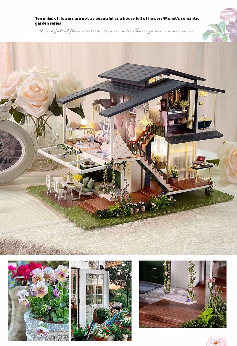 Cute Room New NYE Garden Toy Building Model