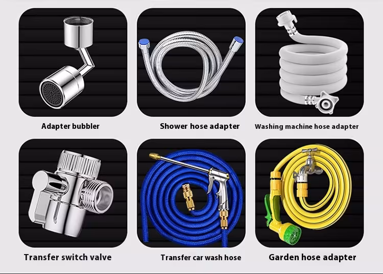 Minimally Designed Kitchen Faucet Adapter Accessories