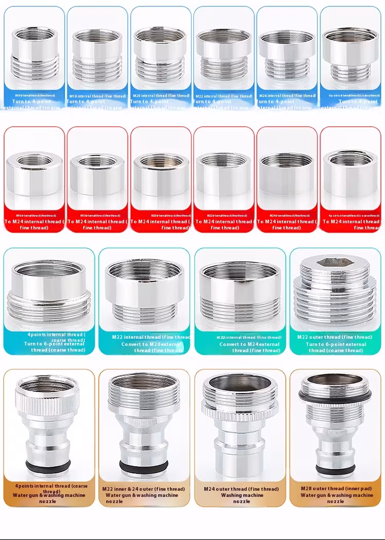Minimally Designed Kitchen Faucet Adapter Accessories